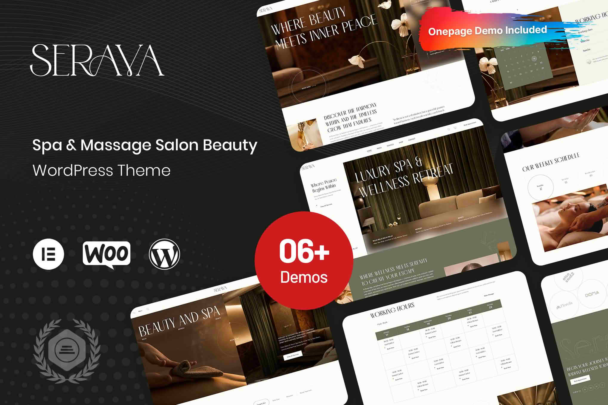 Serava - Spa & Massage Salon Beauty Theme
