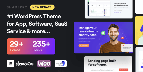 Download ShadePro - Startup & SaaS WordPress Theme GPL WordPress Plugin