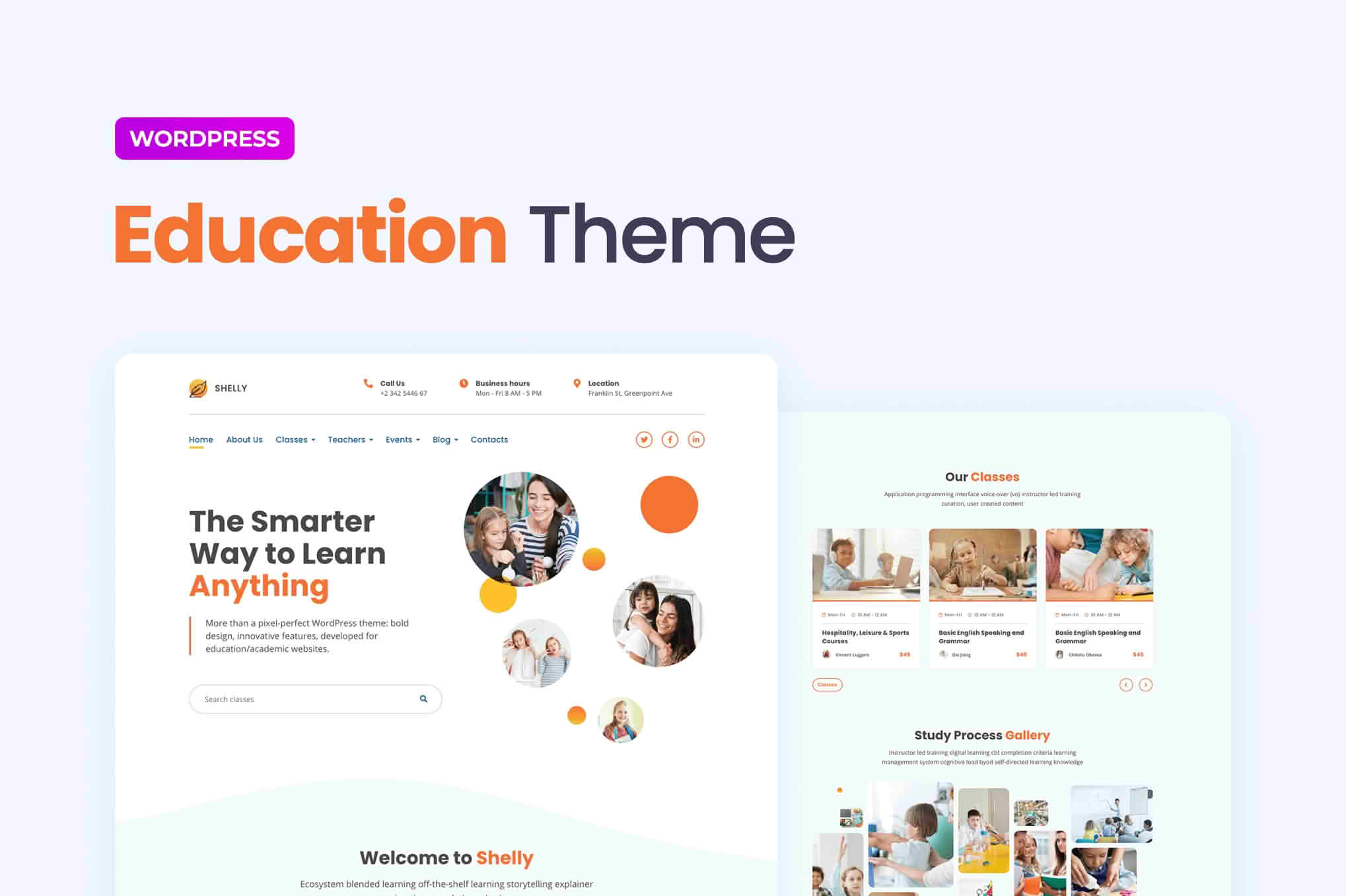 Download Shelly – School WordPress Theme GPL WordPress Plugin