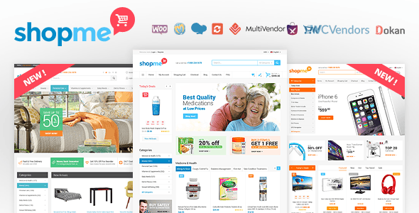 Download ShopMe - Multi Vendor Woocommerce WordPress Theme GPL WordPress Plugin