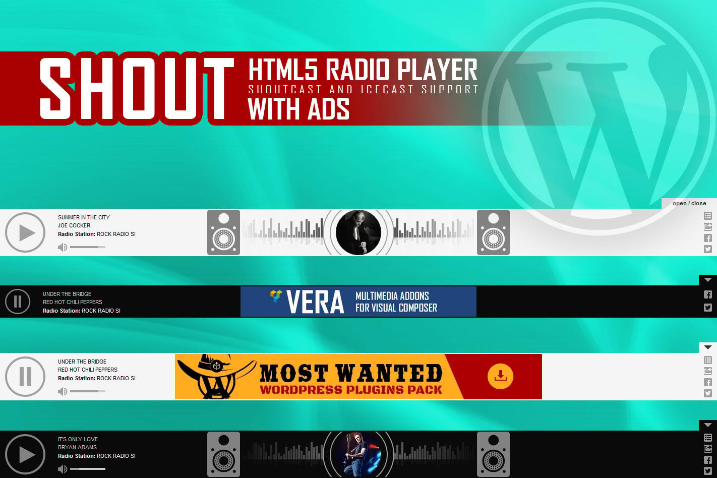 Download SHOUT - HTML5 Radio Player With Ads - WP Plugin