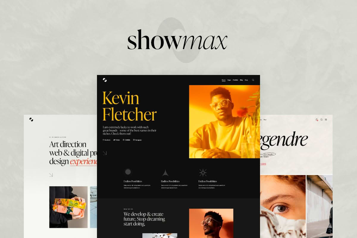 Download Showmax — Personal Portfolio & Showcase WordPress Theme GPL WordPress Plugin