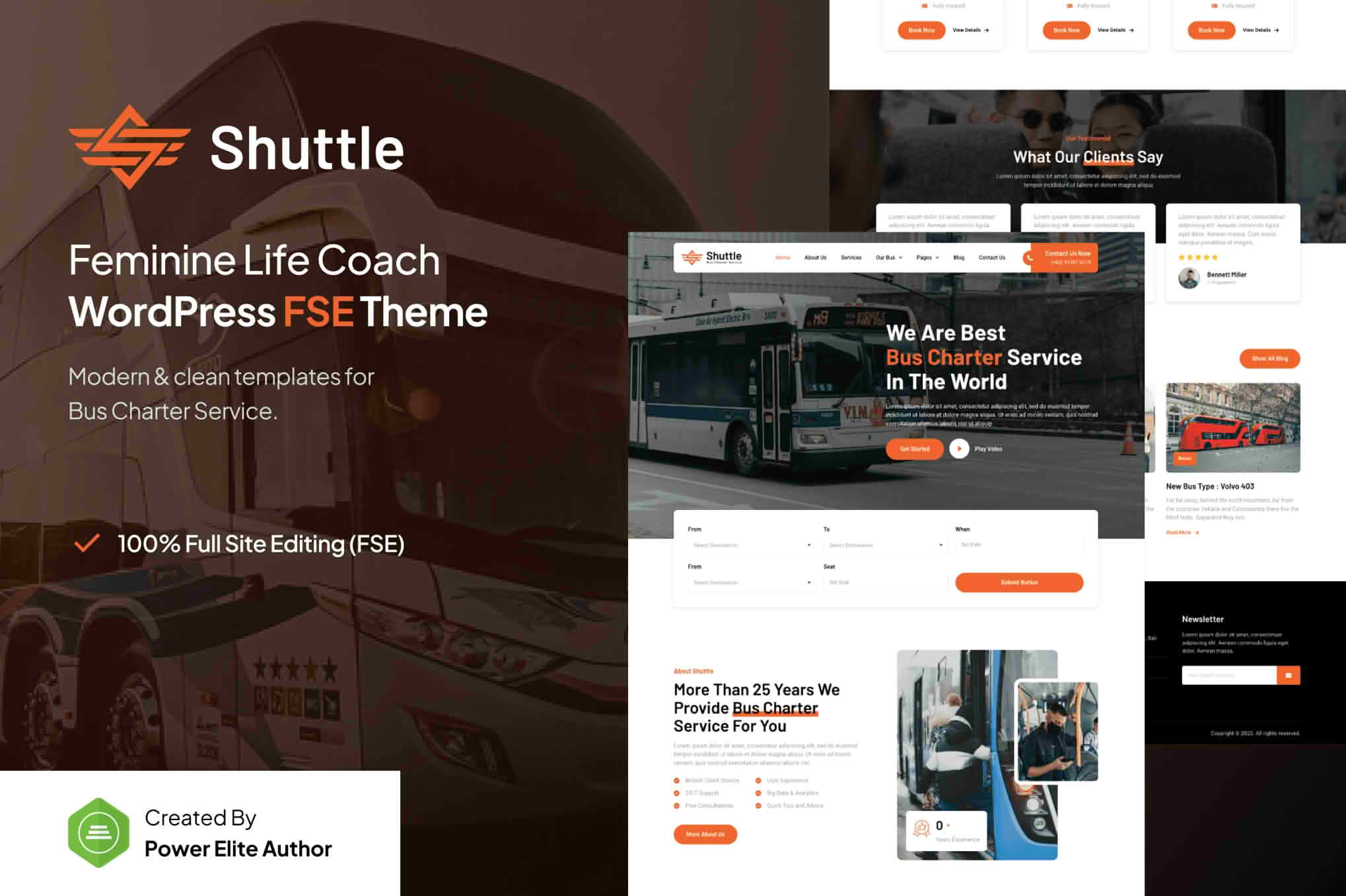Download Shuttle – Bus Charter Service FSE WordPress Theme GPL WordPress Plugin
