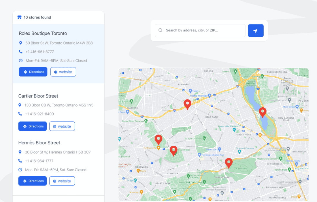 Sigma Store Locator