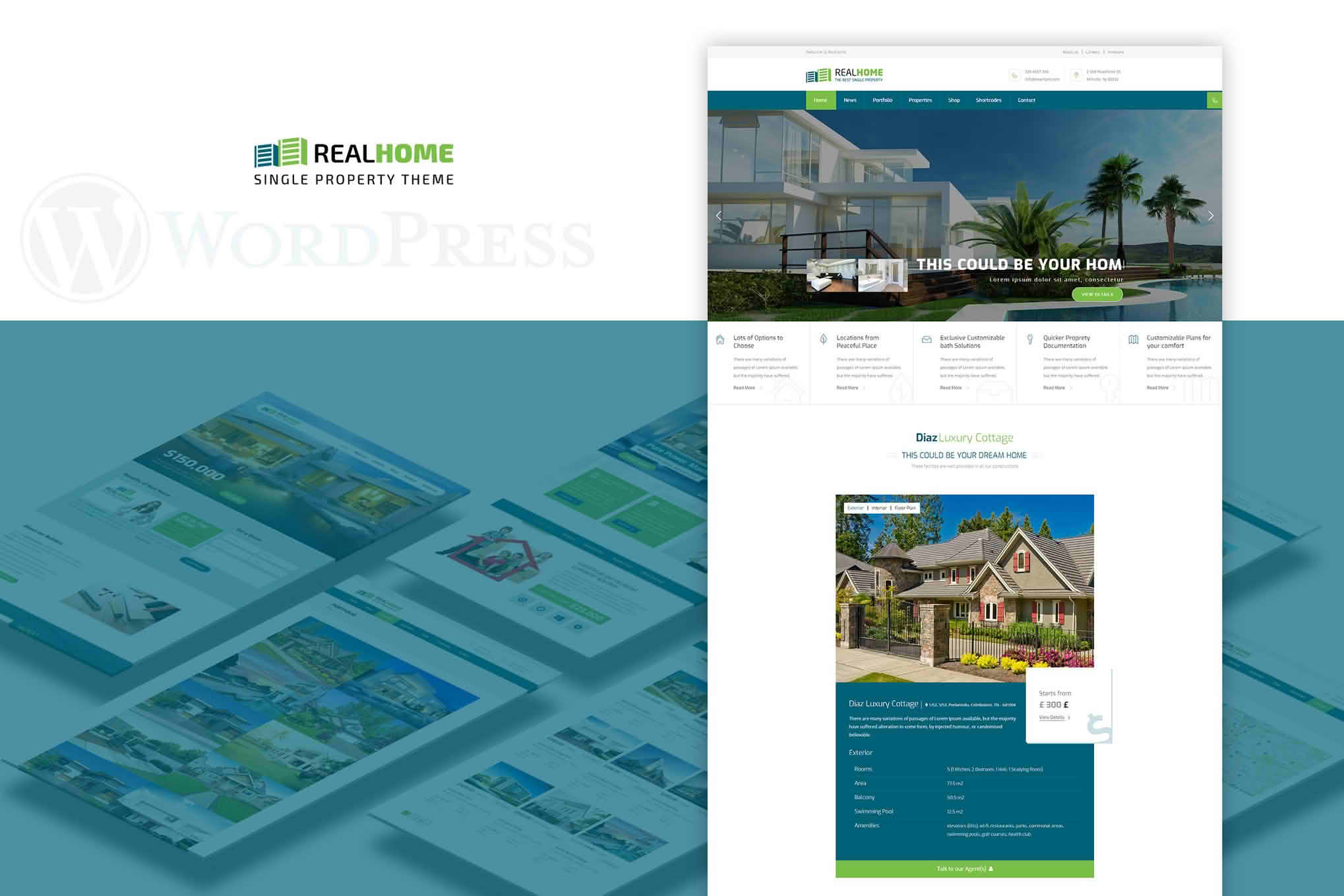 Single Property WordPress Theme