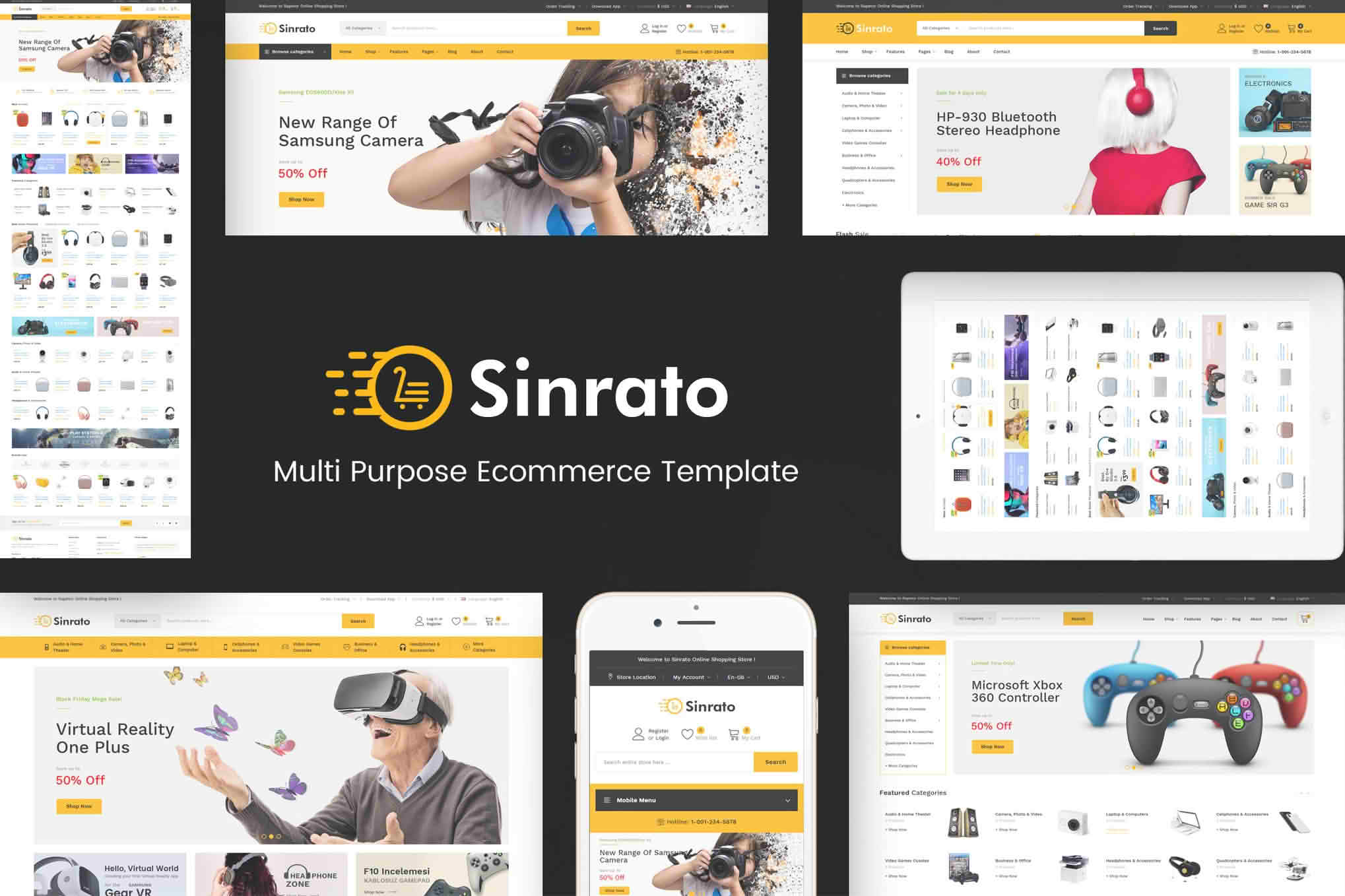 Download Sinrato - Electronics Theme for WooCommerce WordPress GPL WordPress Plugin