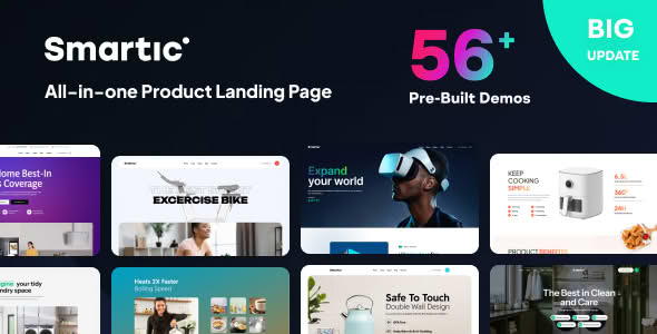 Download Smartic - Product Landing Page WooCommerce Theme GPL WordPress Plugin