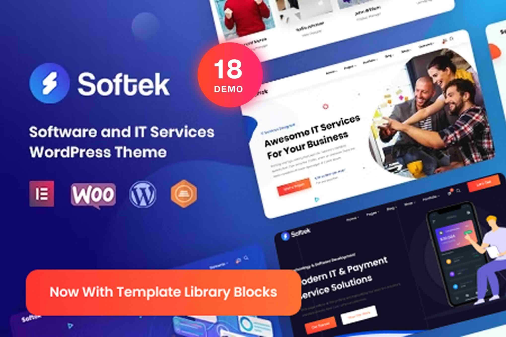 Softek - Software & IT Solutions WordPress Theme