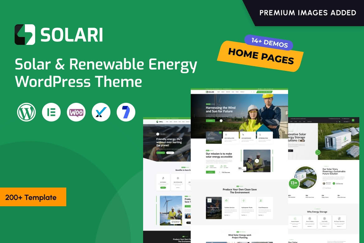 Download Solari - Ecology & Solar Energy WordPress Theme GPL WordPress Plugin