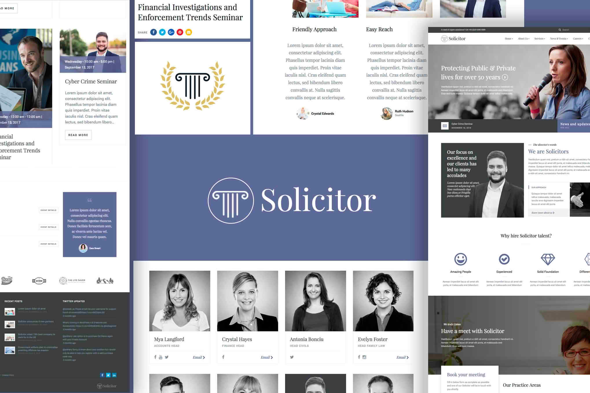 Download Solicitor Law Business Responsive WordPress Theme GPL WordPress Plugin