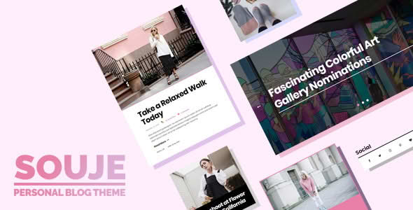 Download Souje - Personal WordPress Blog Theme GPL WordPress Plugin