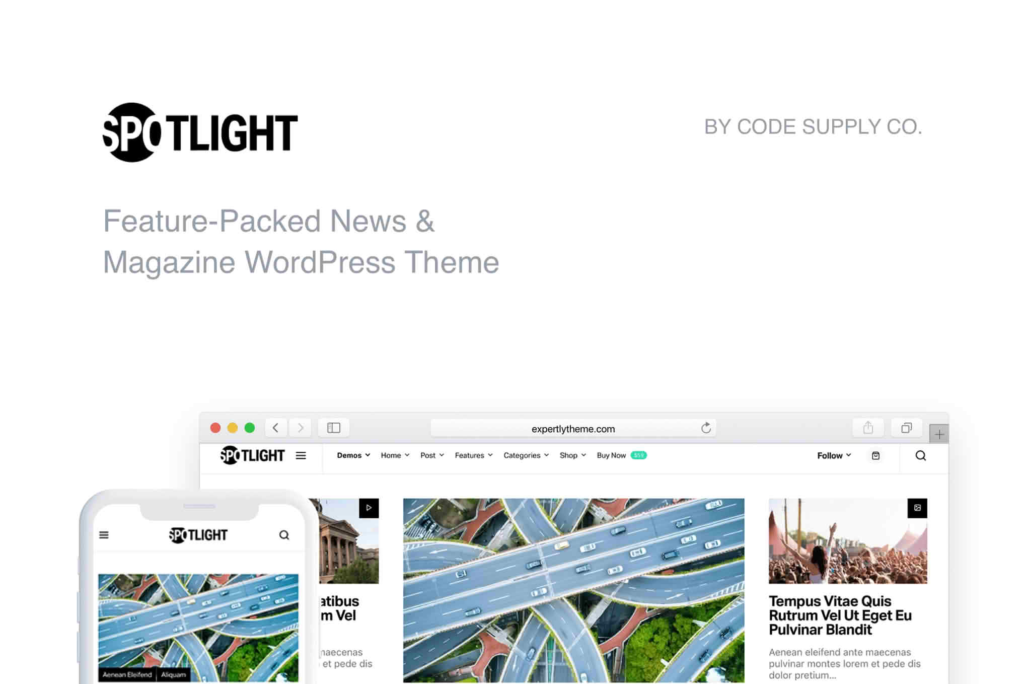 Download Spotlight - Feature-Packed News & Magazine WordPress Theme GPL WordPress Plugin