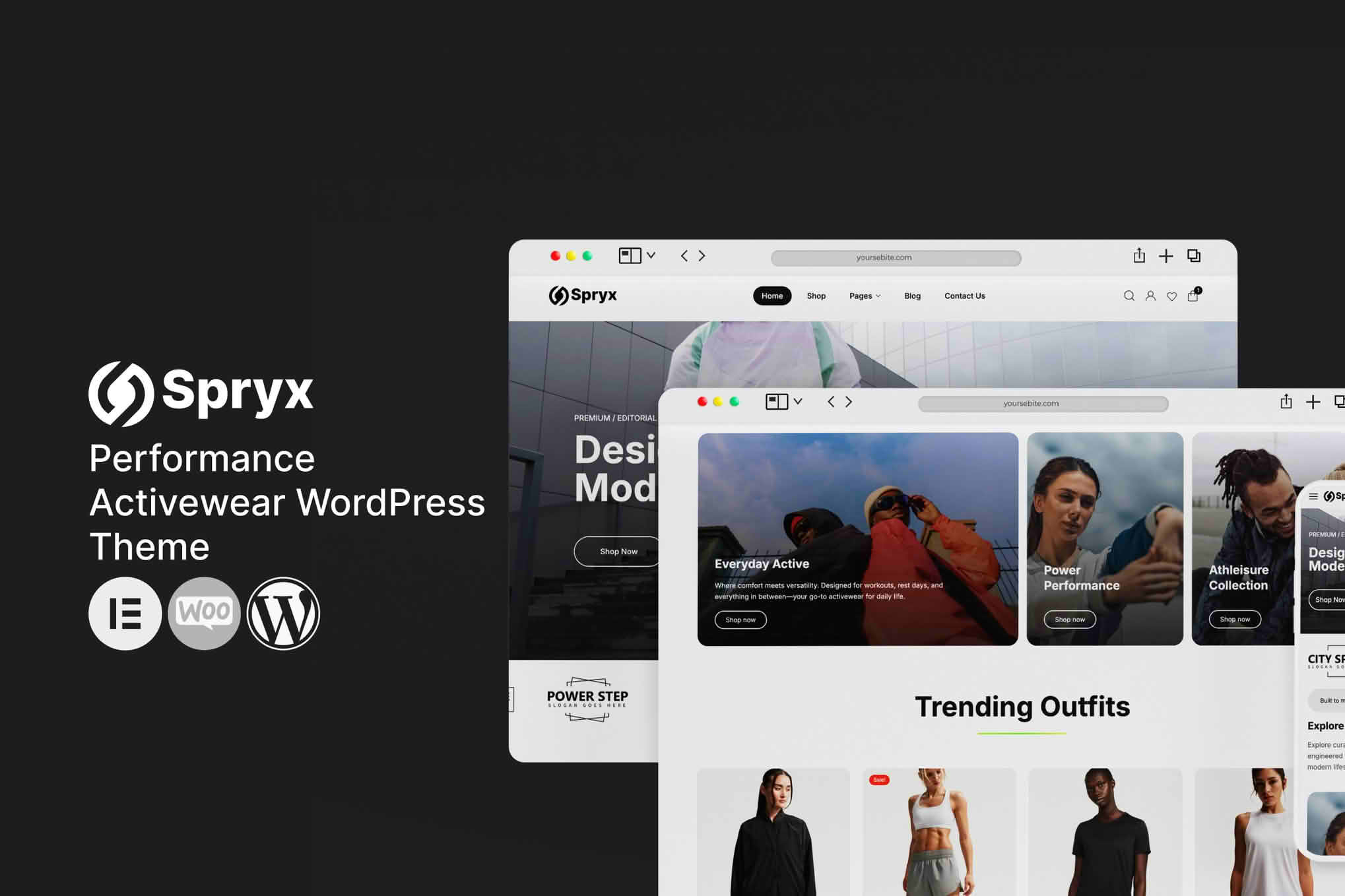 Spryx - Performance Activewear WordPress Theme