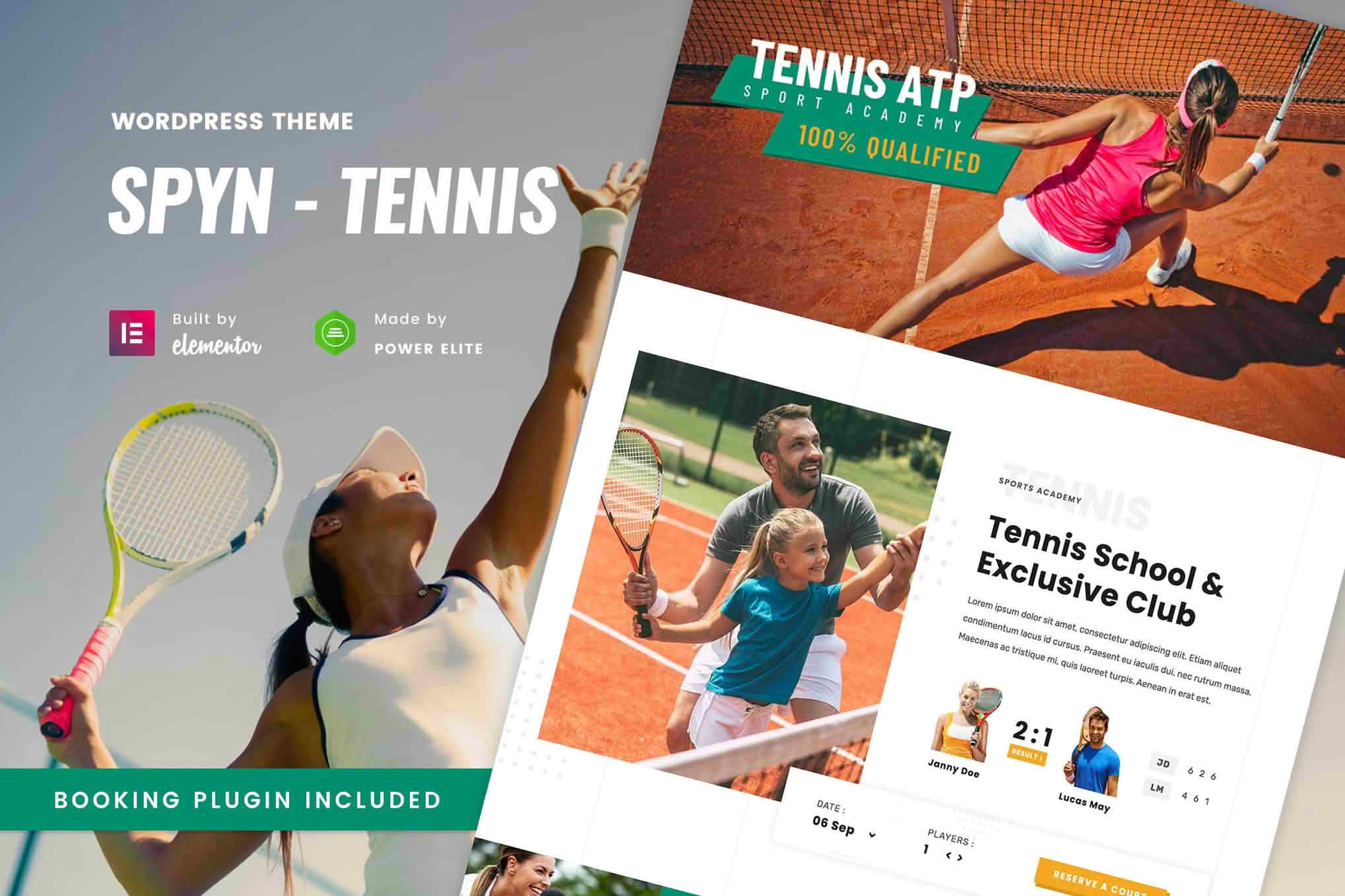Download Spyn - Tennis Club WordPress Theme GPL WordPress Plugin