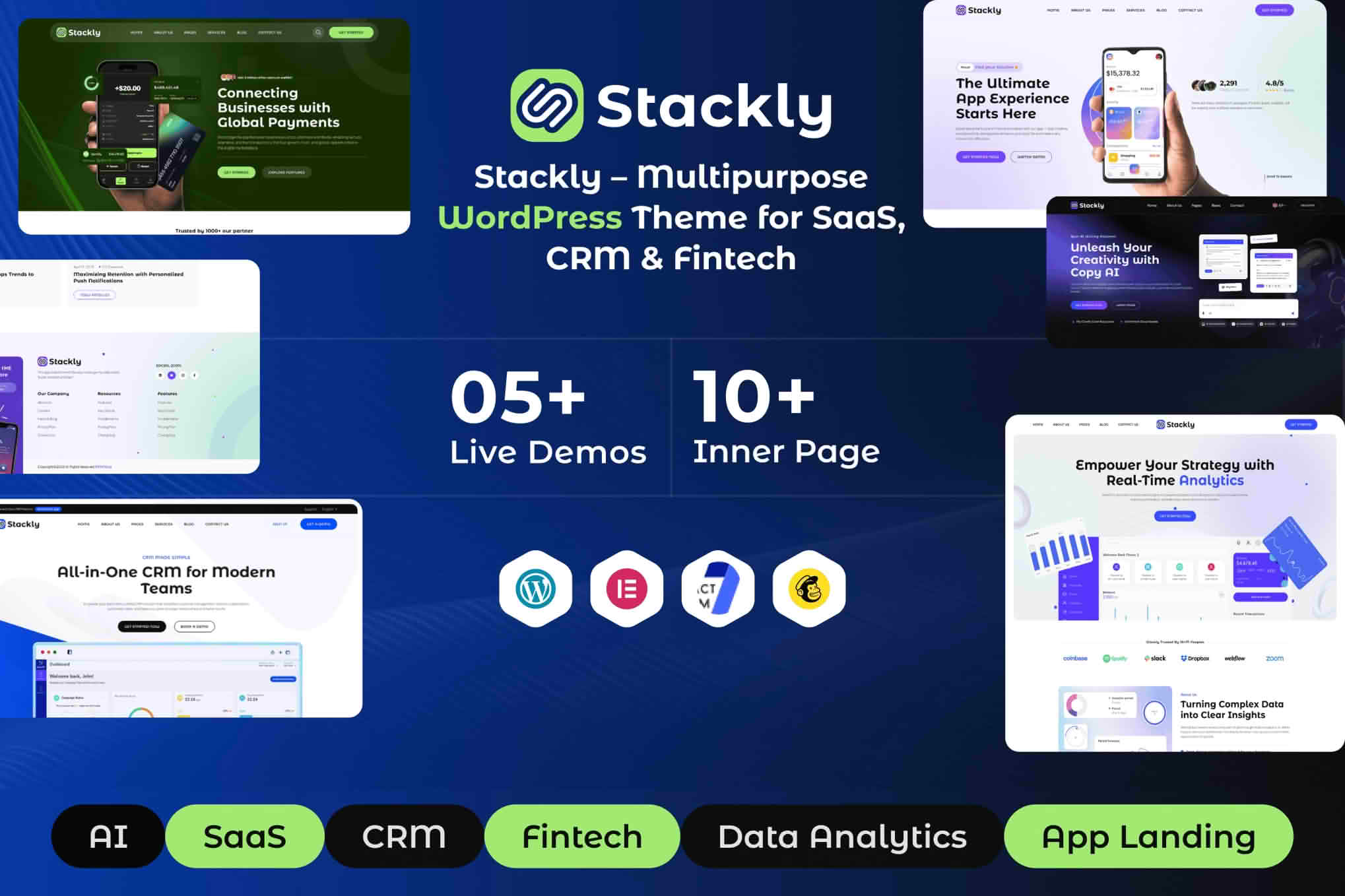 Stackly - Multipurpose WordPress Theme for SaaS