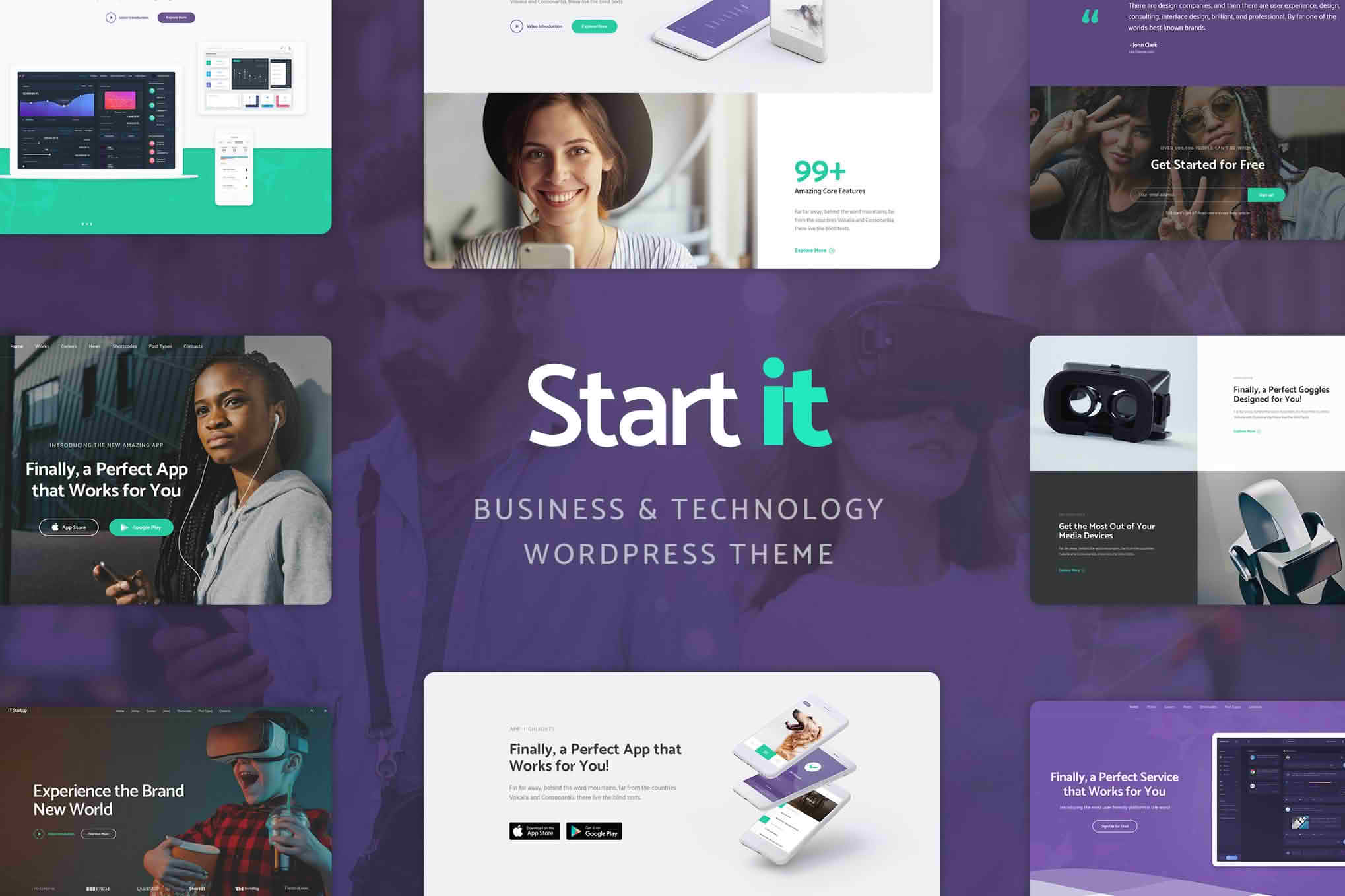 Download Start It - Technology & Startup WP Theme GPL WordPress Plugin