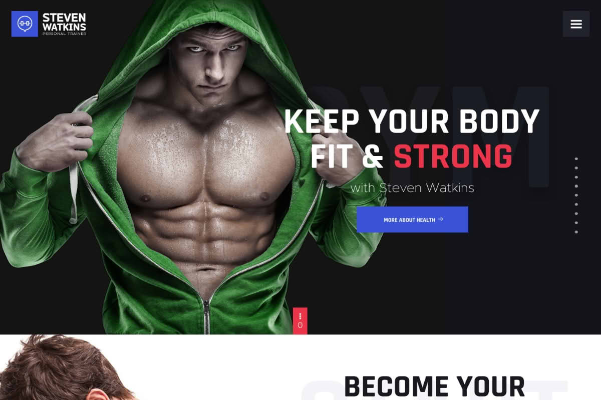 Download Steven Watkins | Personal Gym Trainer & Nutrition Coach WordPress Theme GPL WordPress Plugin