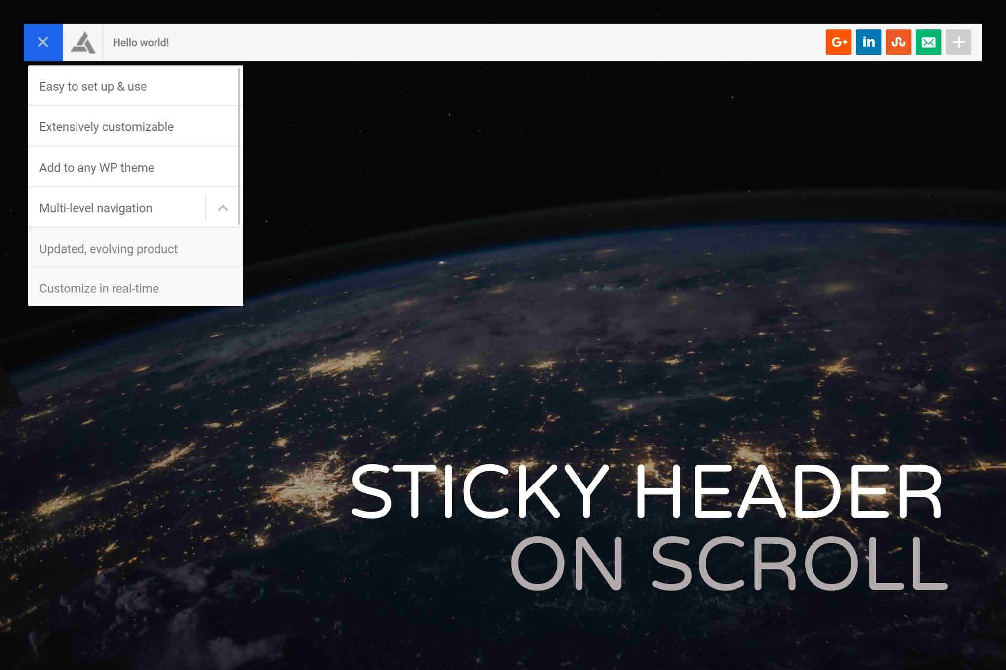 Download Sticky Header on Scroll for WordPress