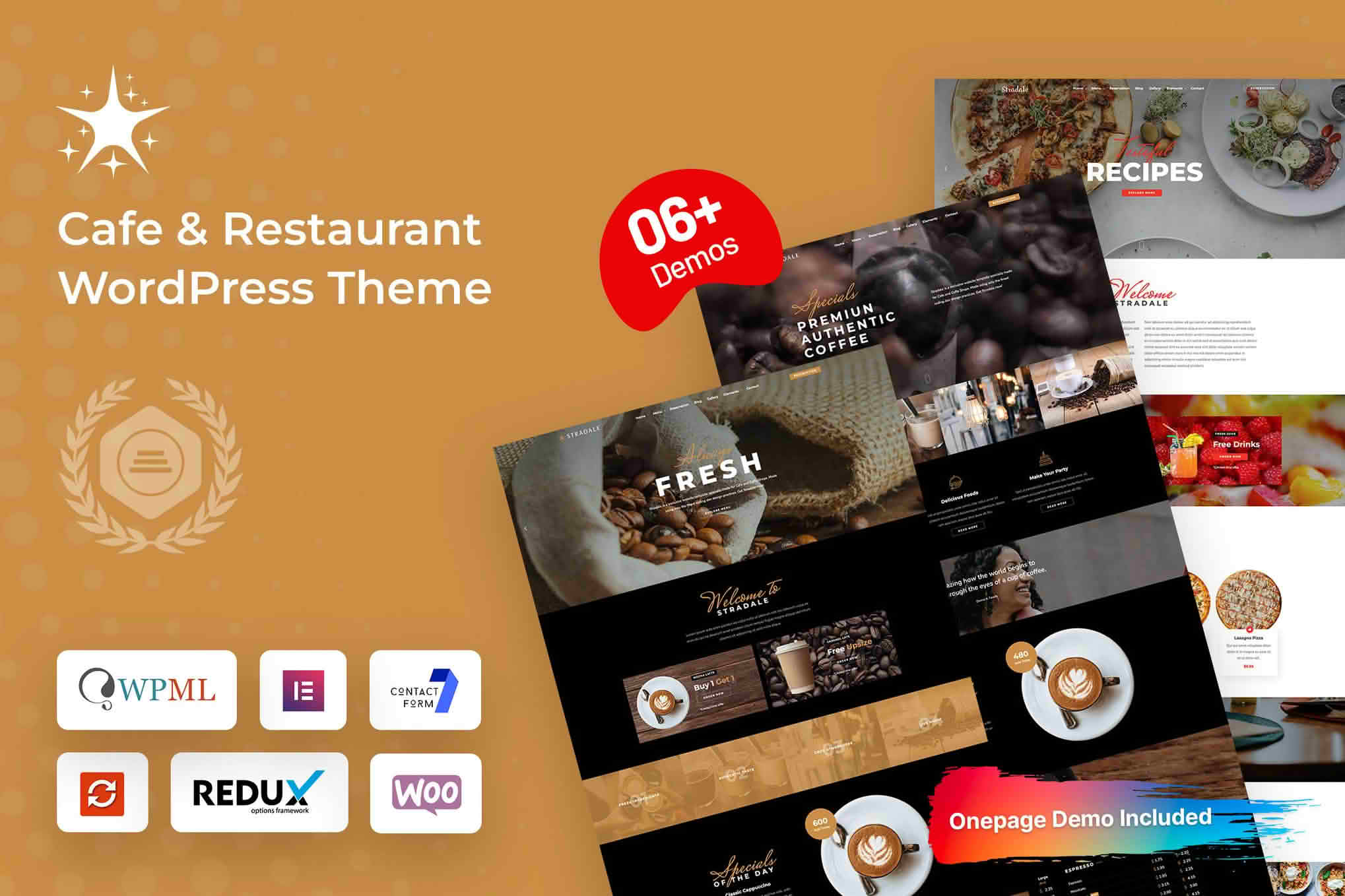 Download Stradale - Cafe & Restaurant WordPress Theme GPL WordPress Plugin