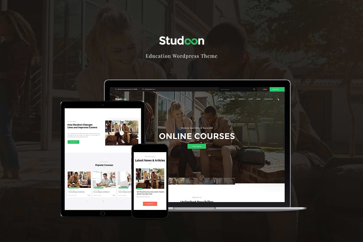 Download Studeon | An Education Center & Training Courses WordPress Theme GPL WordPress Plugin