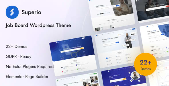 Download Superio - Job Board WordPress Theme GPL WordPress Plugin