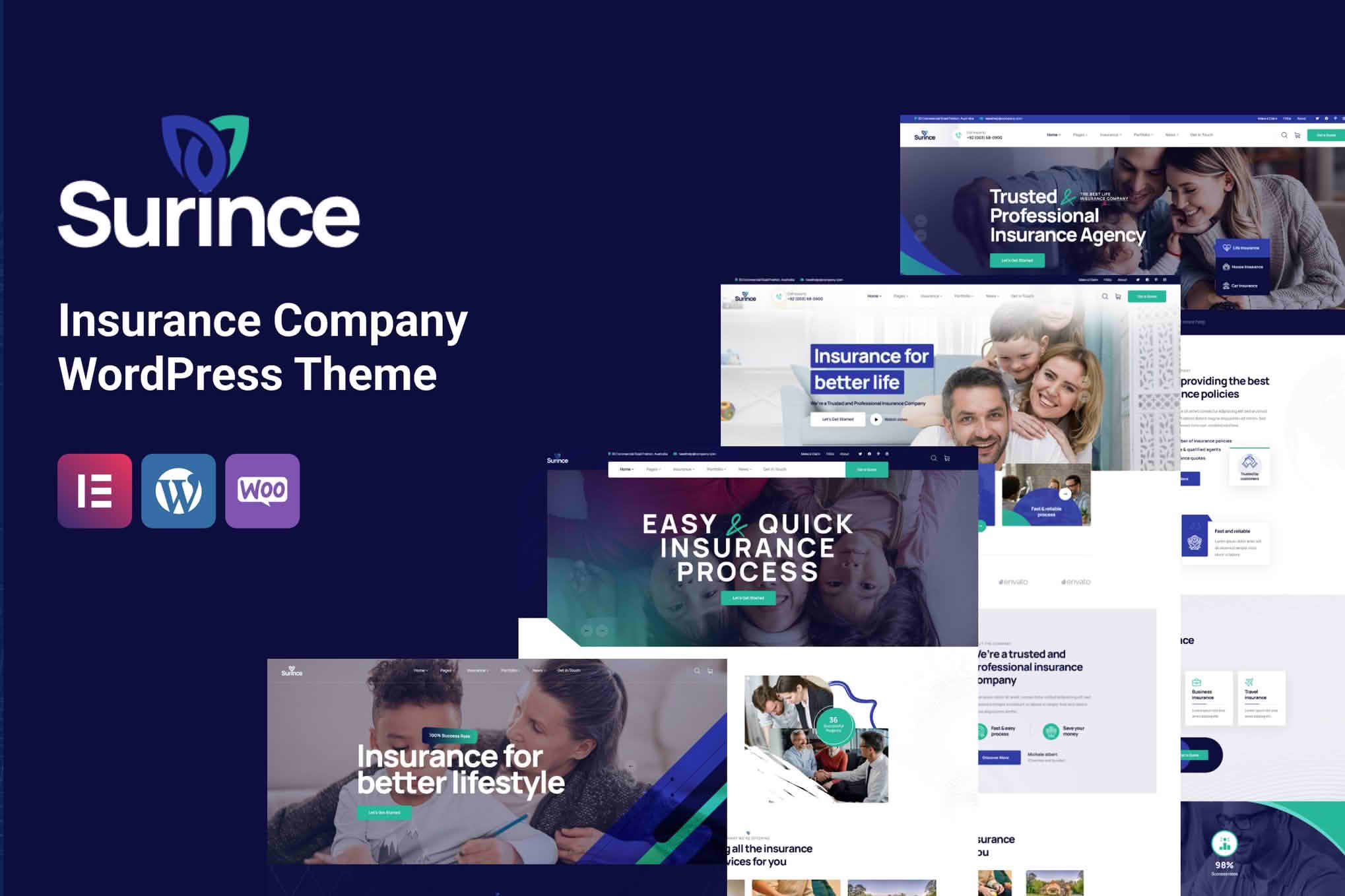 Download Surince - Insurance Company WordPress Theme GPL WordPress Plugin