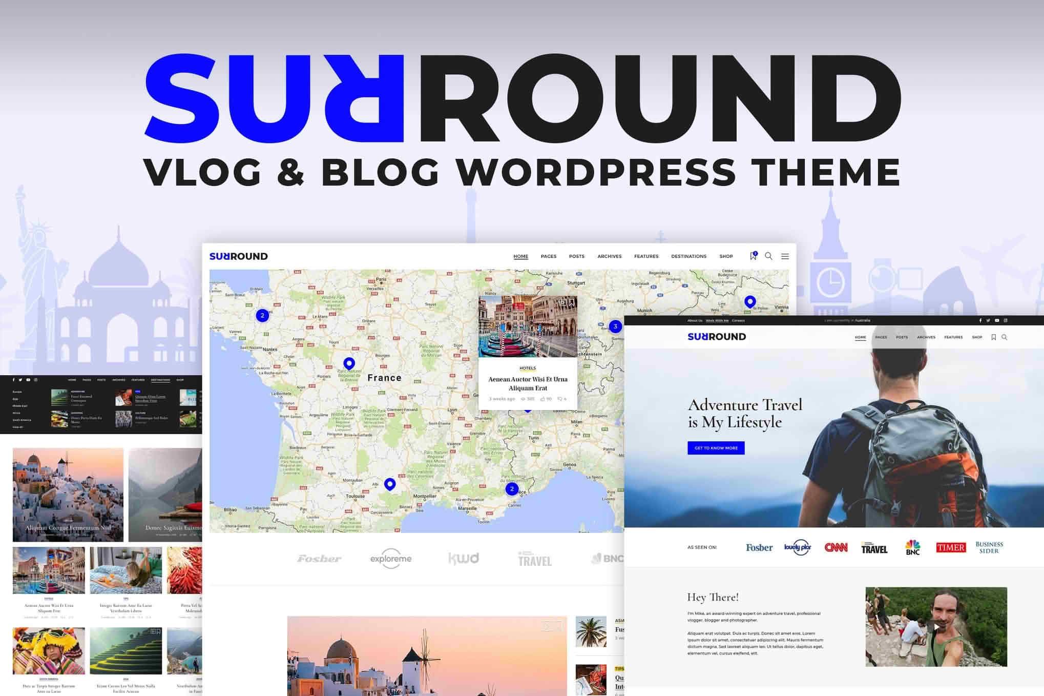 Download Surround - Vlog & Blog WordPress Theme GPL WordPress Plugin