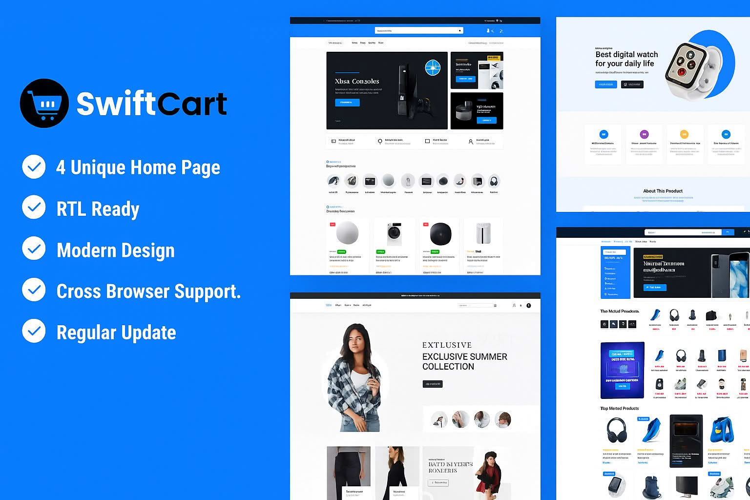 SwiftCart - Multipurpose WooCommerce WordPress Theme