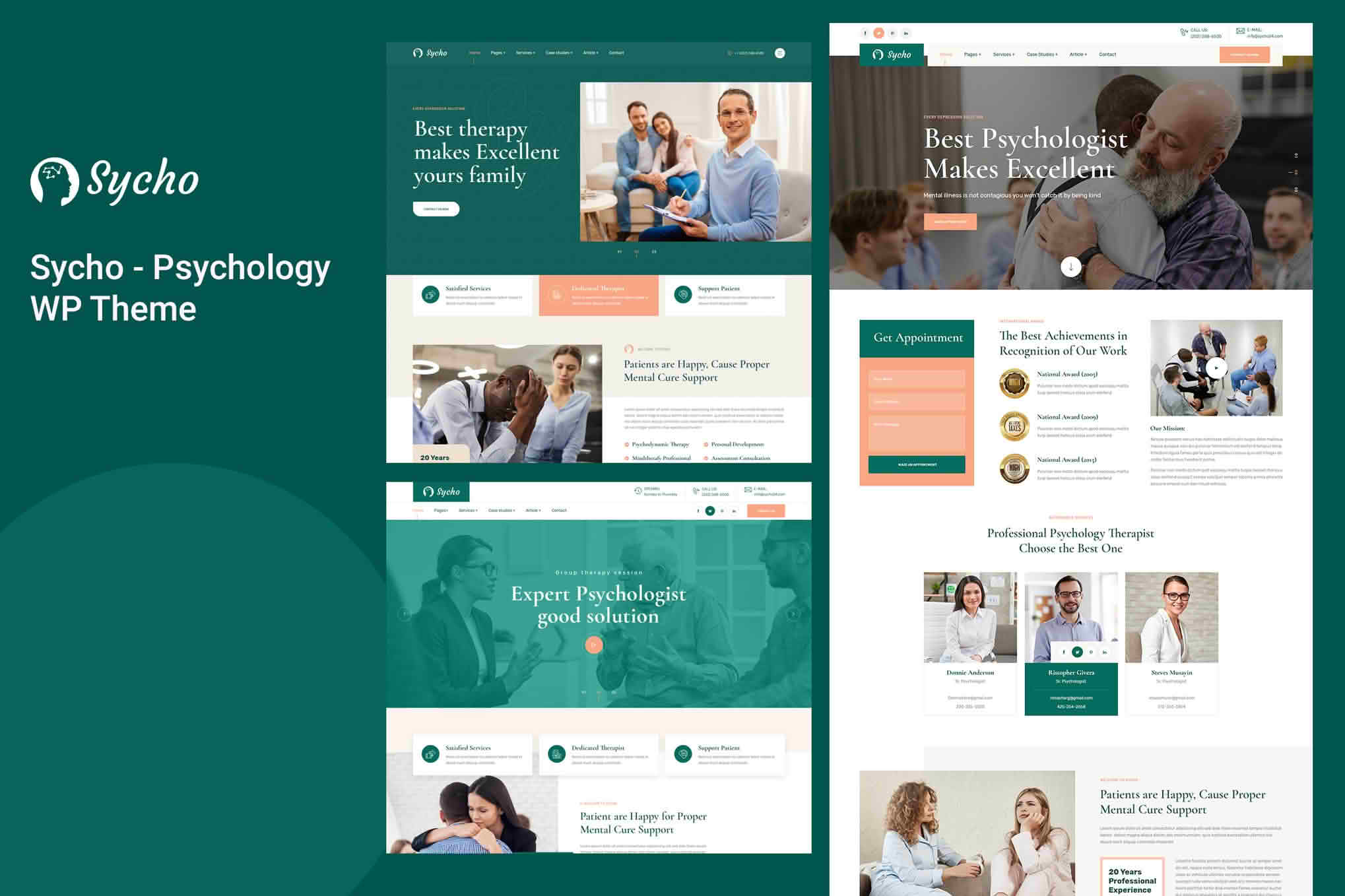 Download Sycho - Psychology and Counseling WordPress Theme GPL WordPress Plugin