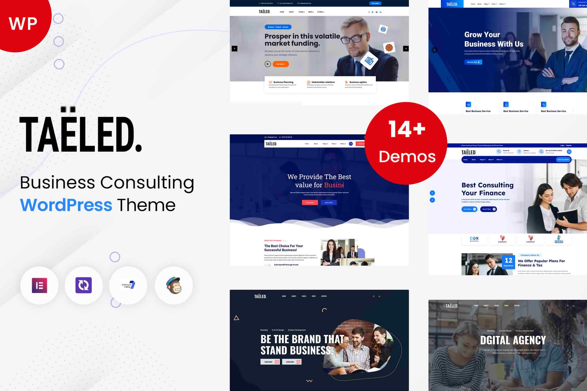 Download TAELED - Business Consulting WordPress Theme GPL WordPress Plugin