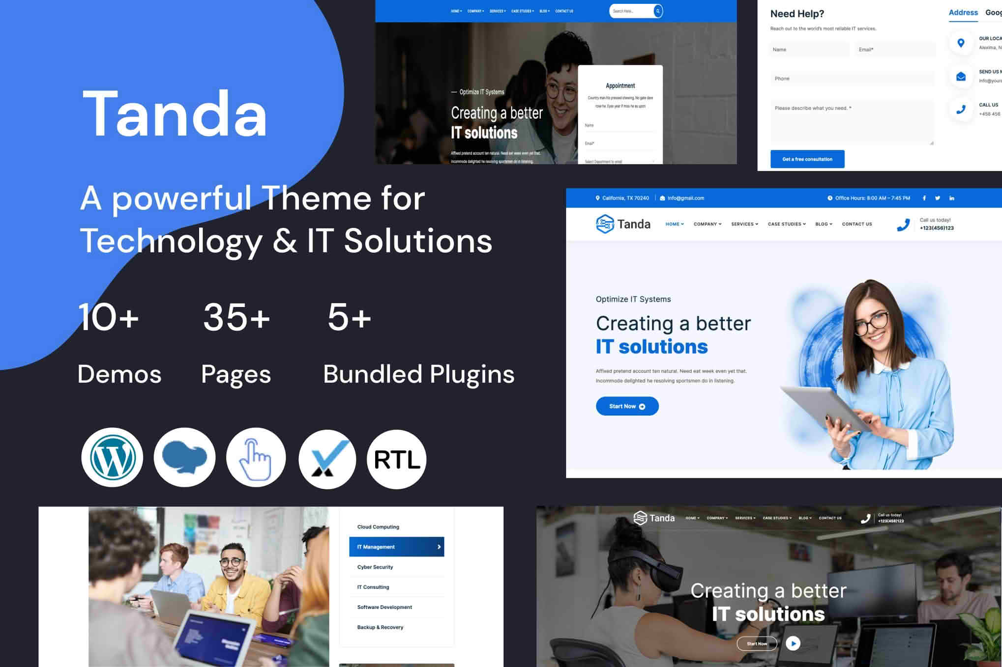Download Tanda - IT Solutions WordPress GPL WordPress Plugin