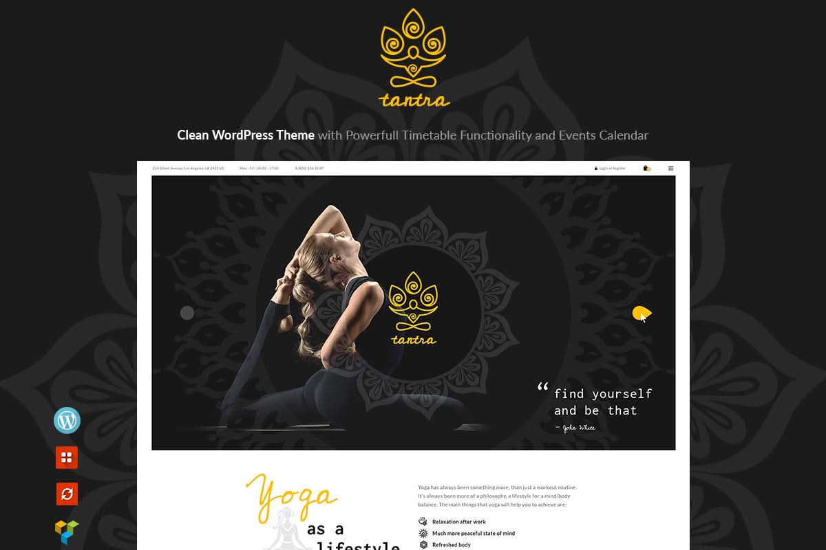 Download Tantra | A Yoga Studio and Fitness Club WordPress Theme GPL WordPress Plugin