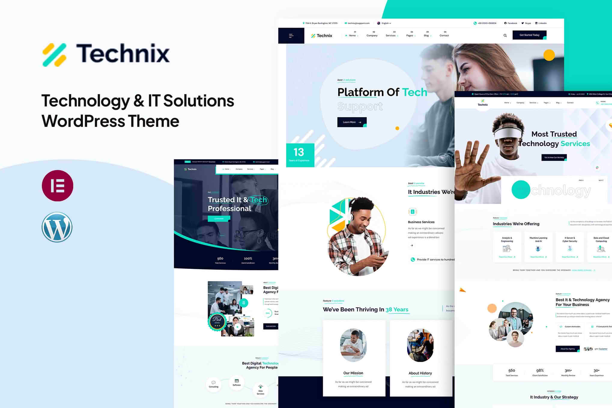 Download Technix - Technology & IT Solutions WordPress Theme GPL WordPress Plugin