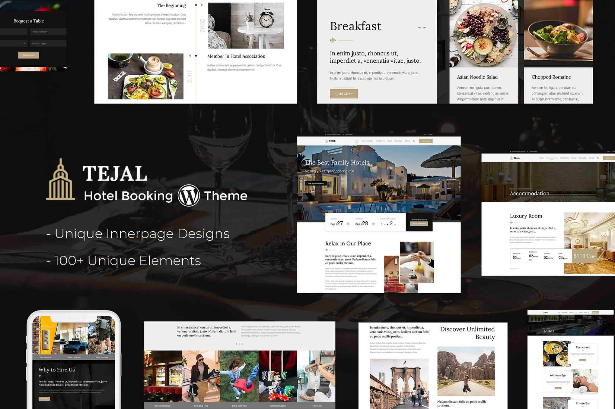 Download Tejal - Hotel WordPress Theme GPL WordPress Plugin