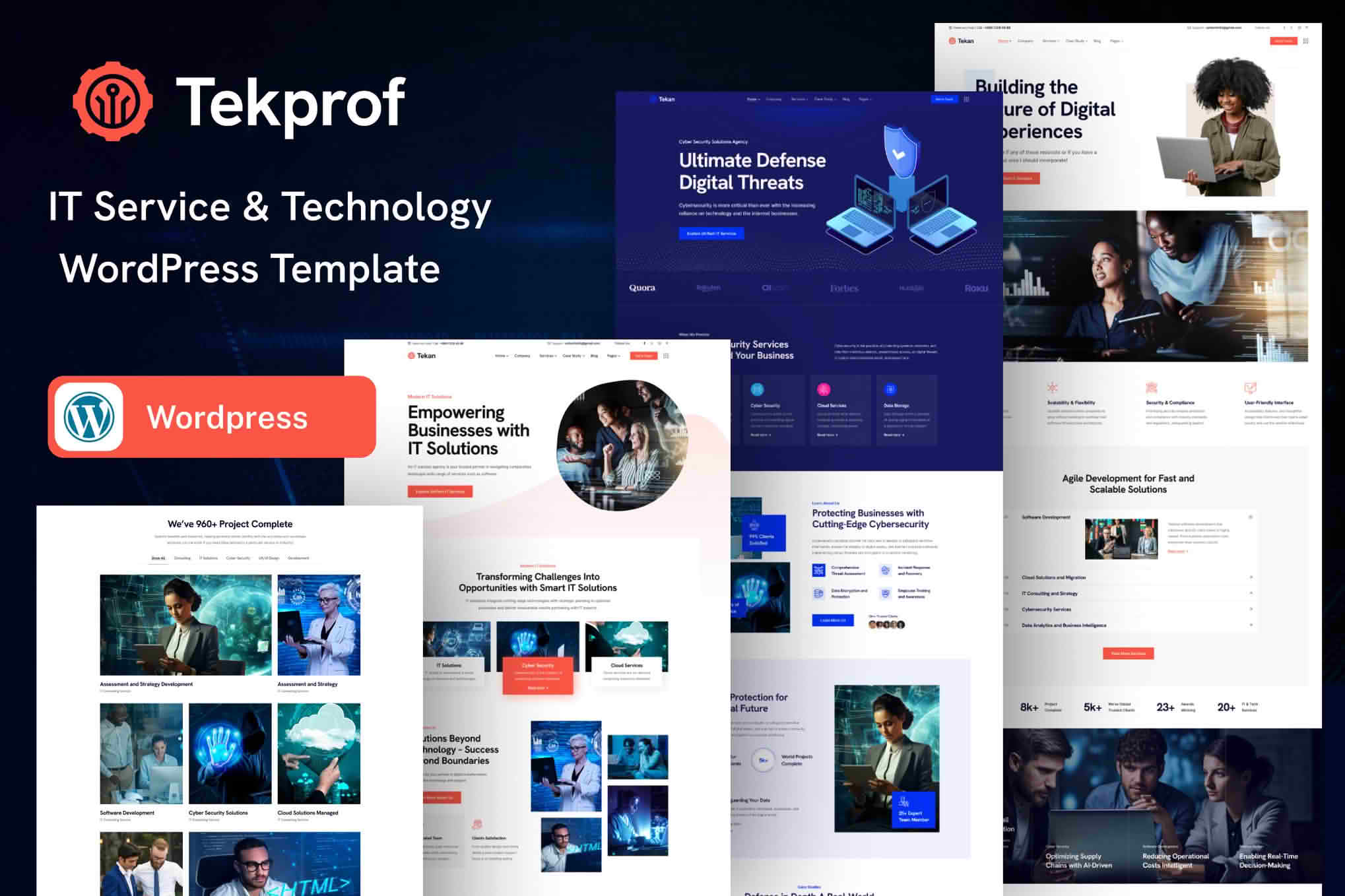 Download Tekprof - IT Solution & Technology WordPress Theme GPL WordPress Plugin