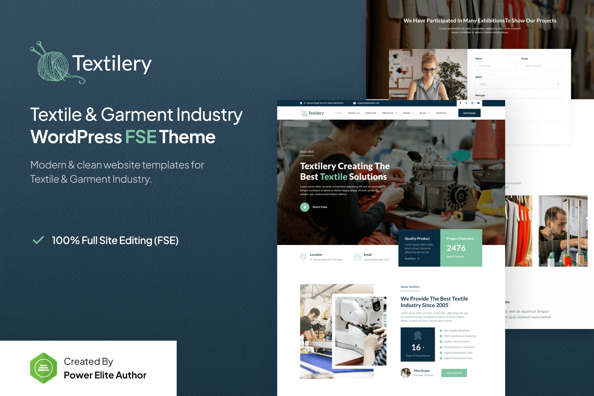 Download Textilery – Textile & Garment Industry FSE WordPress Theme GPL WordPress Plugin