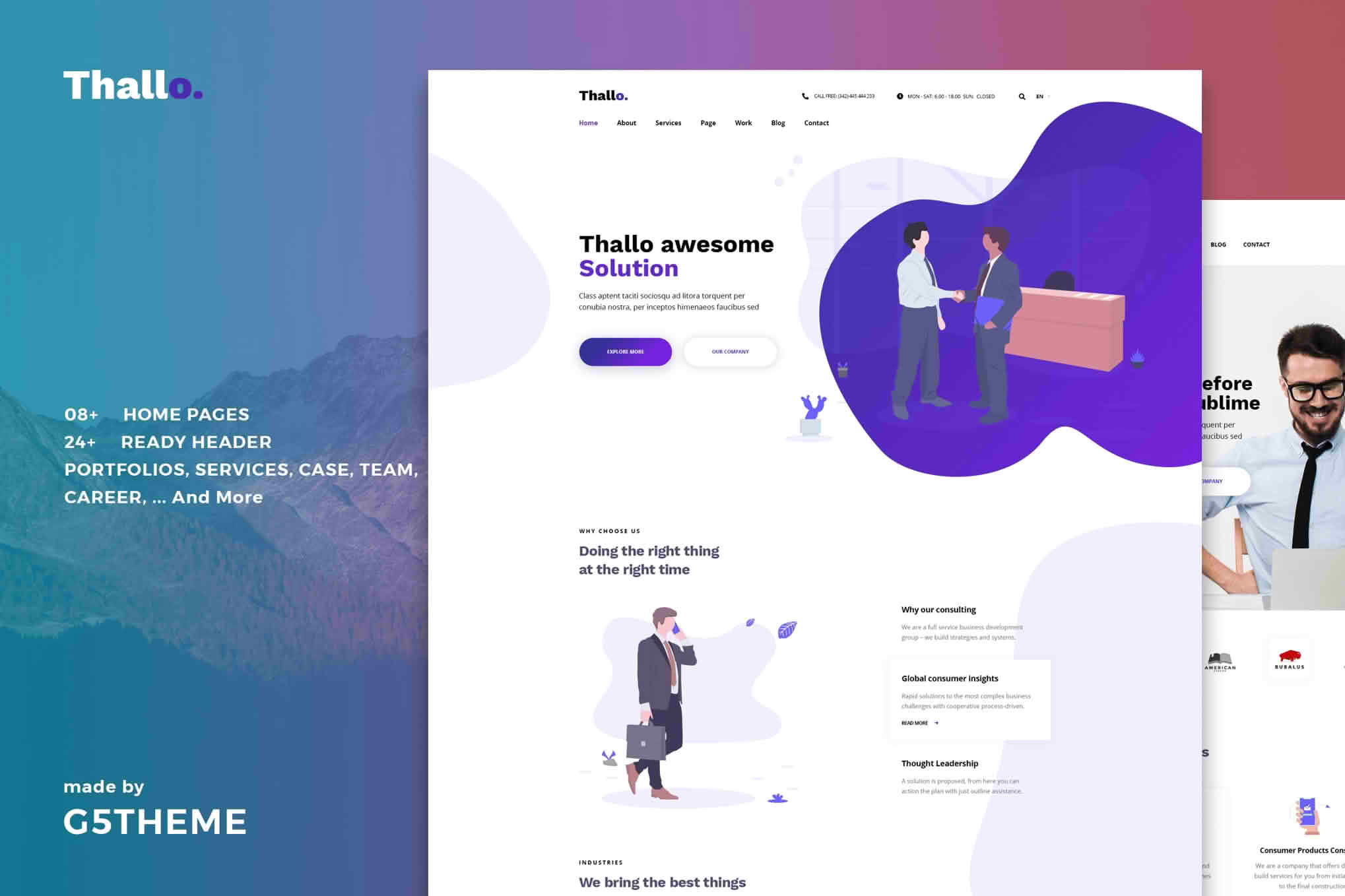 Download Thallo – Consulting & Finance WordPress Theme GPL WordPress Plugin