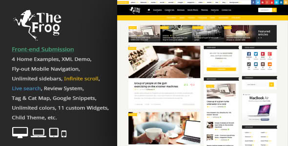 Download The Frog = Creative News WordPress Theme GPL WordPress Plugin
