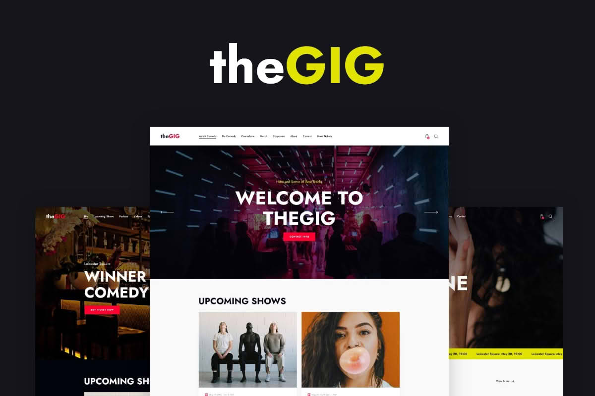 Download The Gig - Stand-up Club & Night Bar WordPress Theme GPL WordPress Plugin