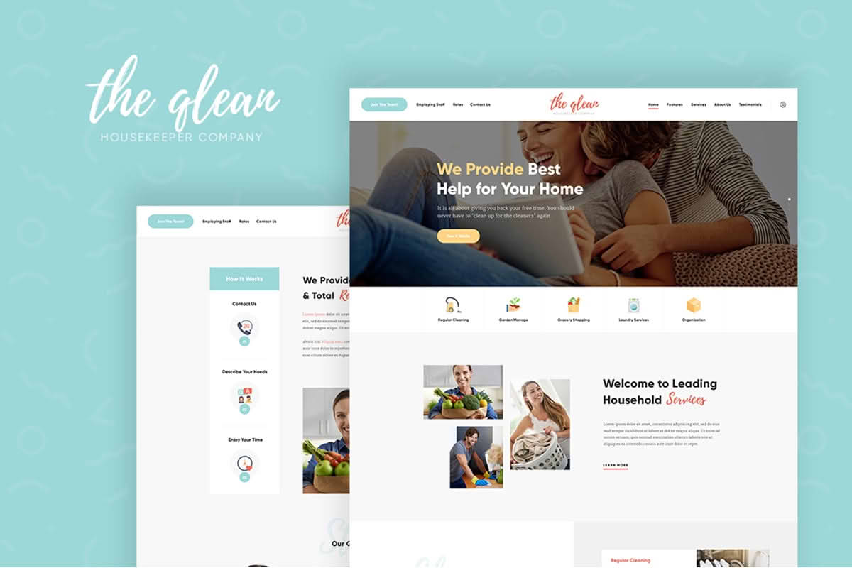 Download The Qlean | Housekeeping: Washing & Cleaning Company WordPress Theme GPL WordPress Plugin