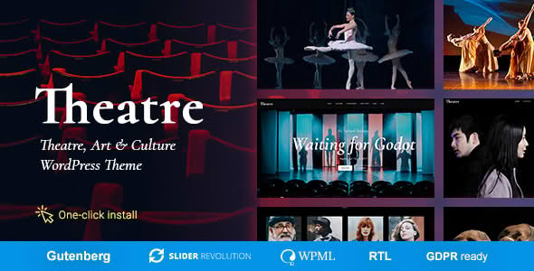 Download Theater - Concert & Art Event Entertainment Theme GPL WordPress Plugin