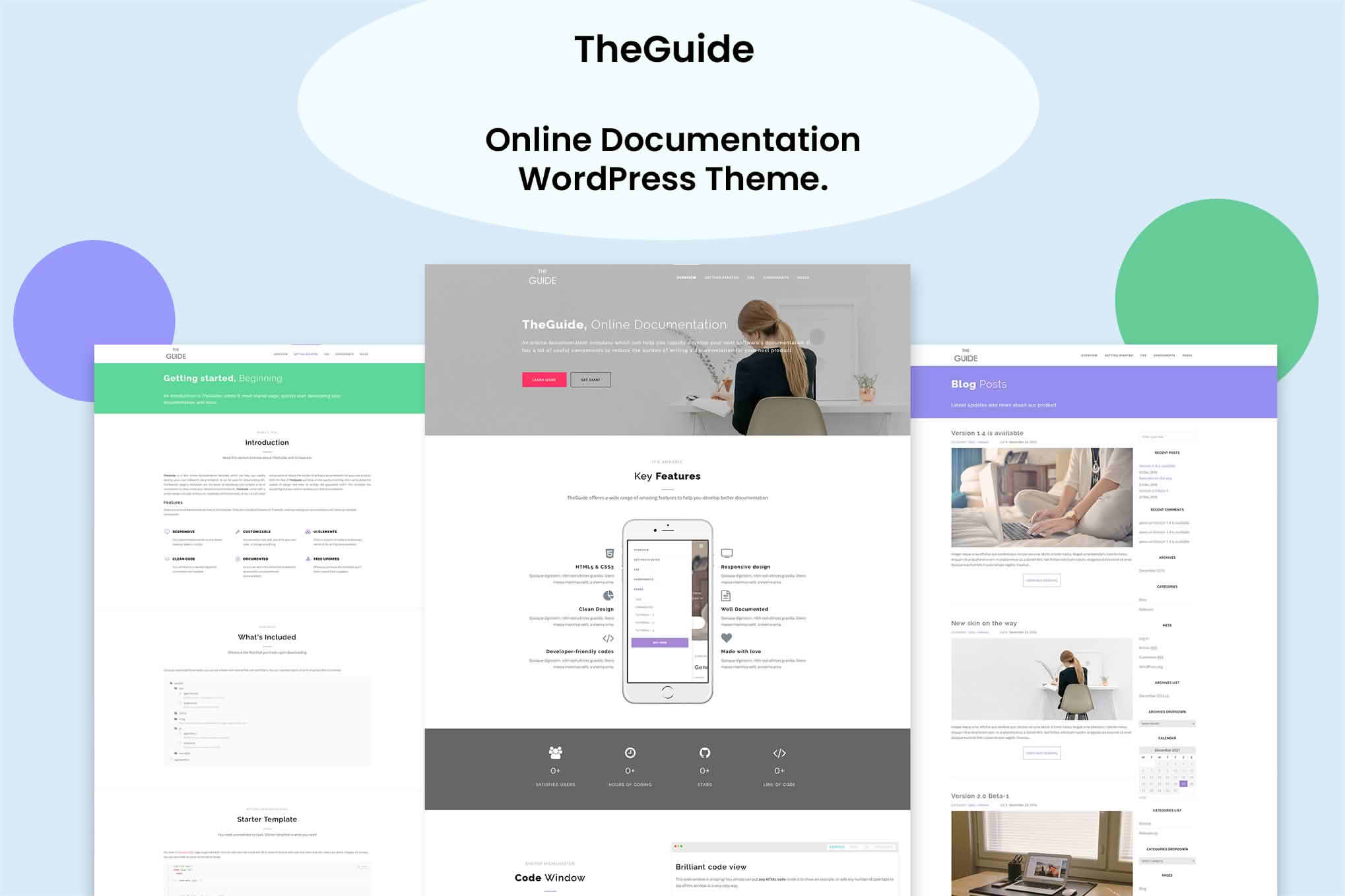 Download TheGuide - Online Documentation WordPress Theme GPL WordPress Plugin