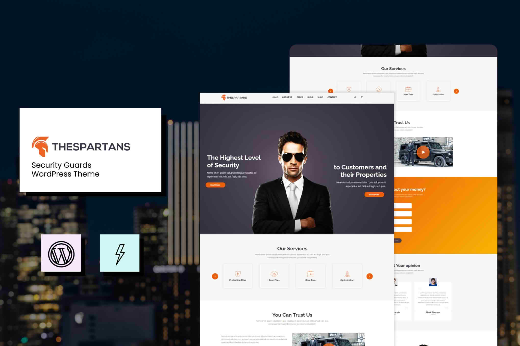 Download TheSpartans – Security Guards Theme GPL WordPress Plugin