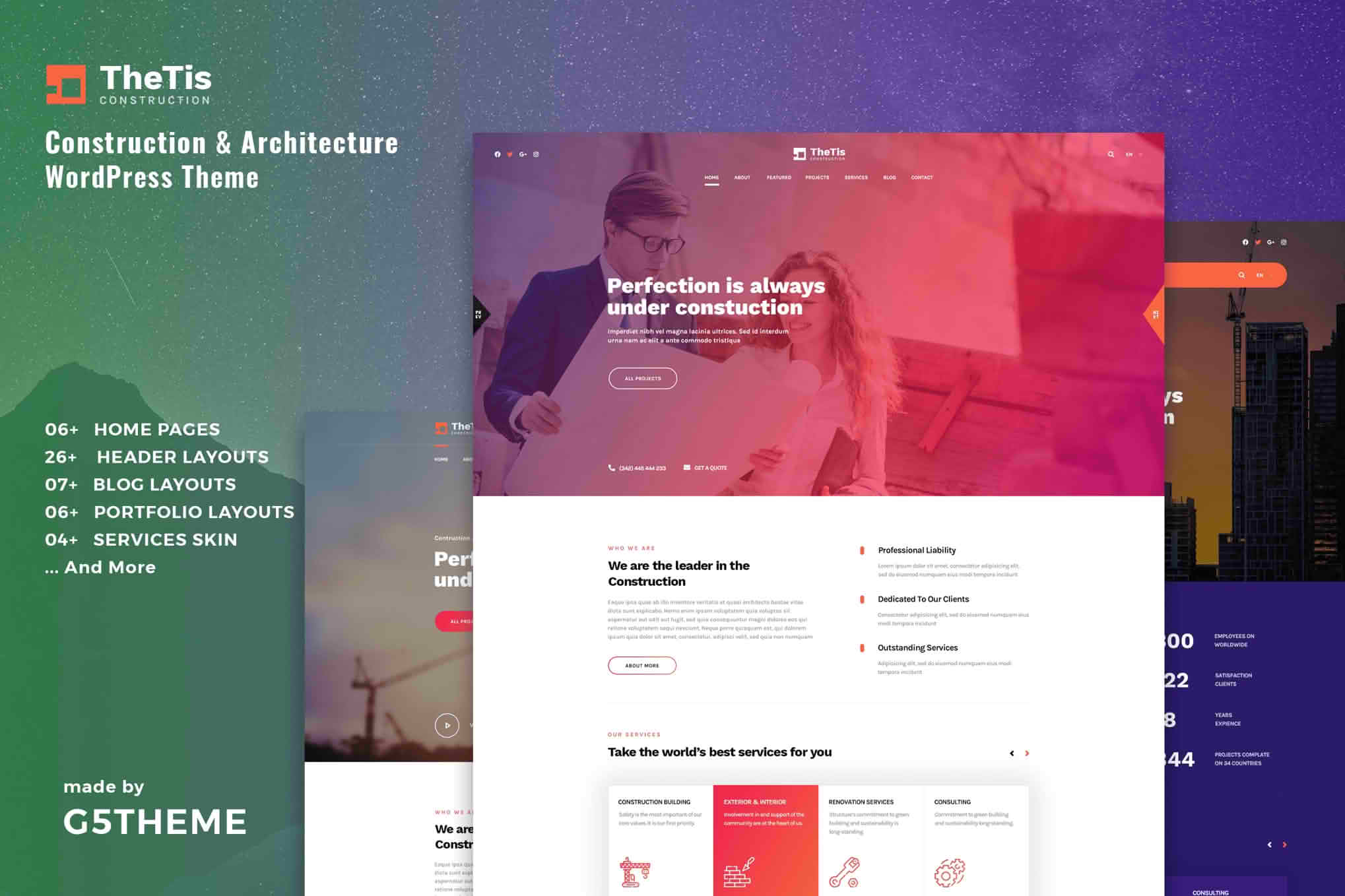Download TheTis – Construction & Architecture WordPress Theme GPL WordPress Plugin