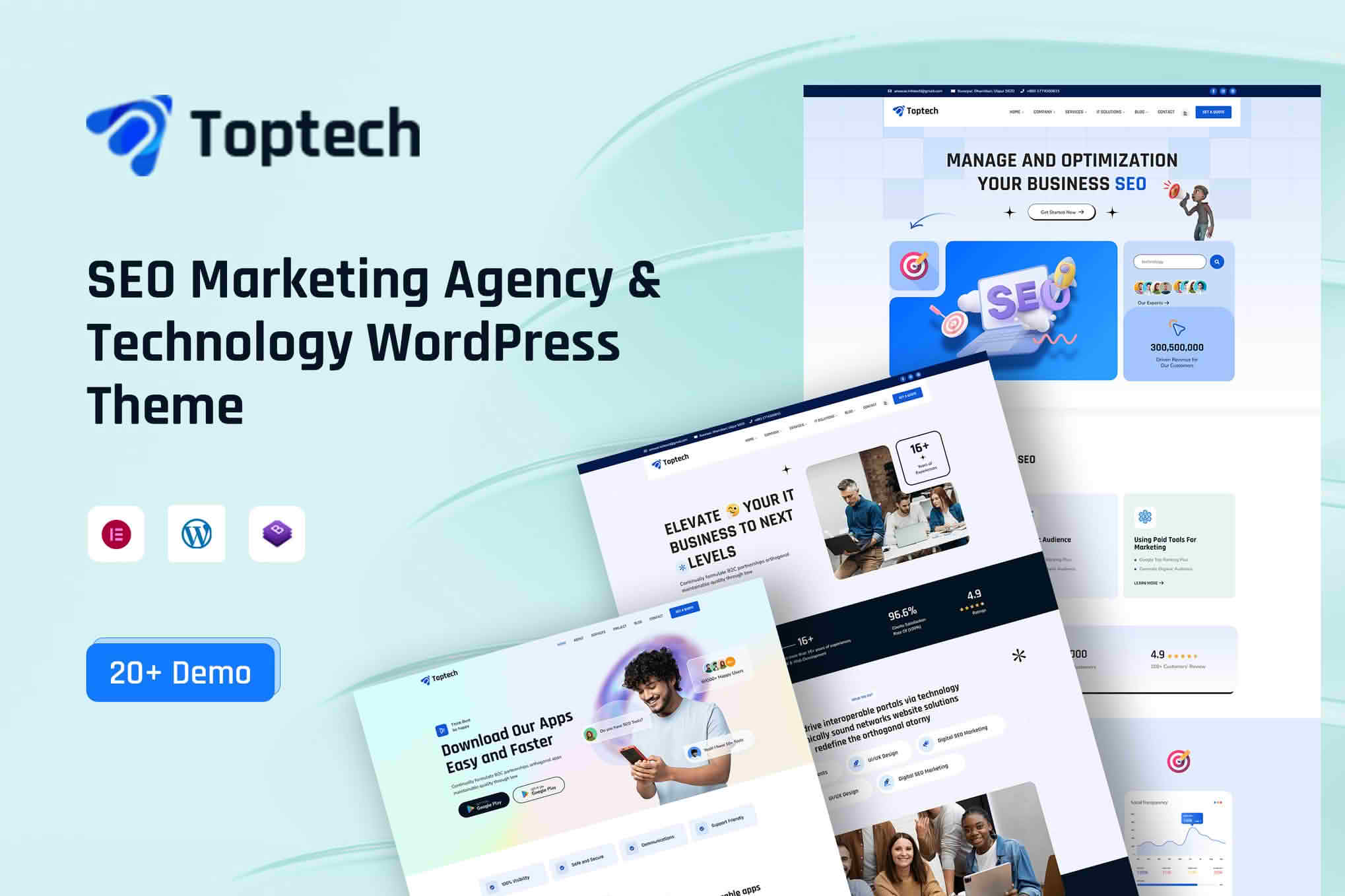 TopTech - SEO Marketing Agency & Technology WordPress Theme