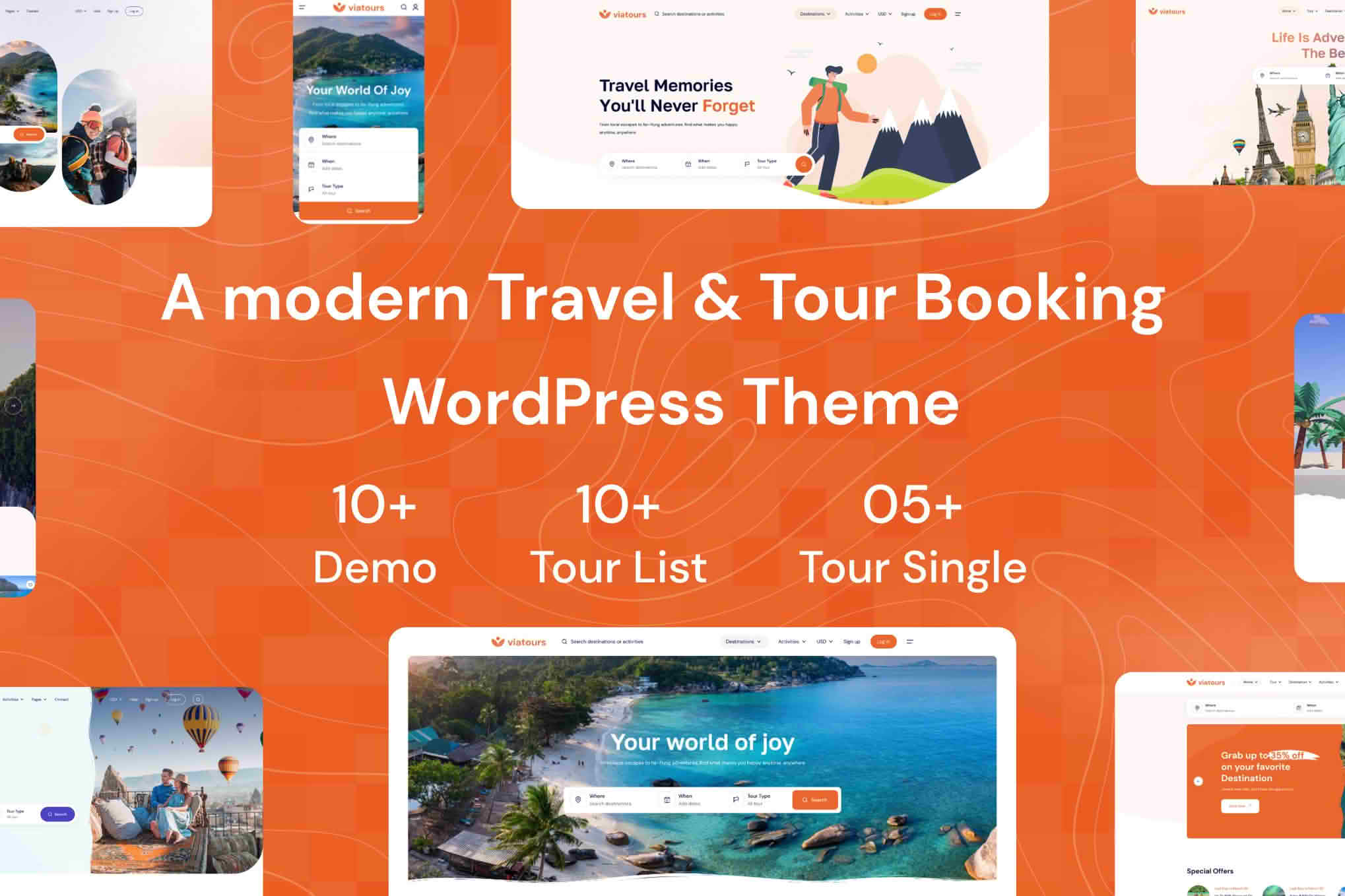 Tourio - Travel & Tour Booking WordPress Theme