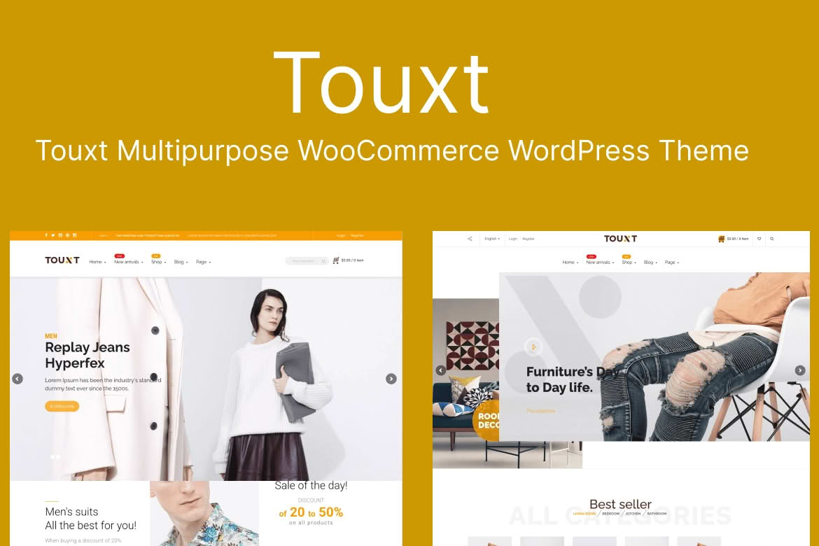 Download Touxt Multipurpose WooCommerce WordPress Theme GPL WordPress Plugin