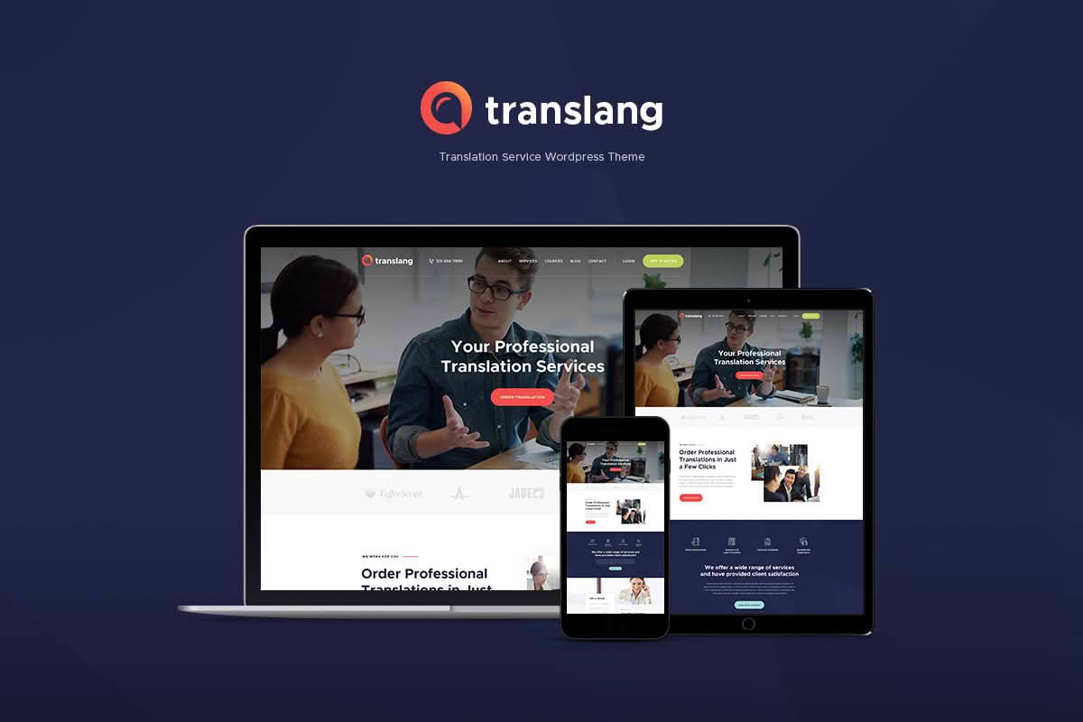 Download Translang | Translation Services & Language Courses WordPress Theme GPL WordPress Plugin