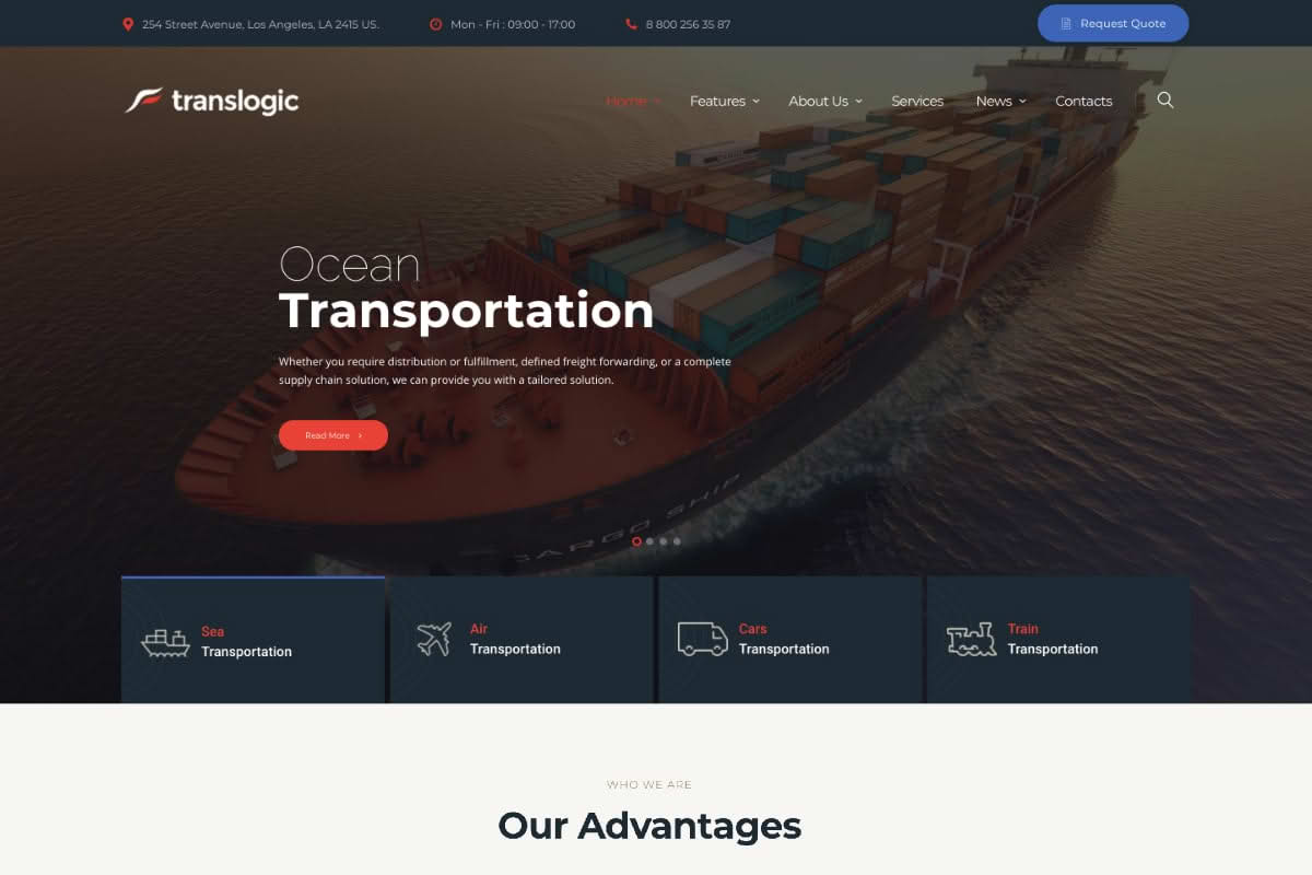 Download Translogic | Logistics & Shipment Transportation Theme GPL WordPress Plugin