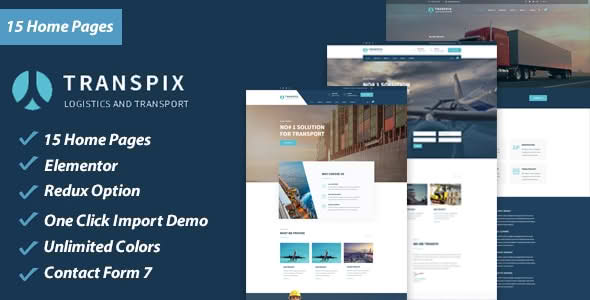 Download Transpix - Logistics Warehouse WordPress Theme GPL WordPress Plugin